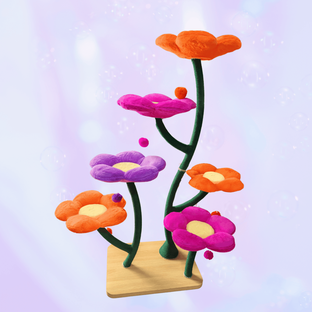 Elysian Sunset Bloom Flower Cat Tree - Meowera
