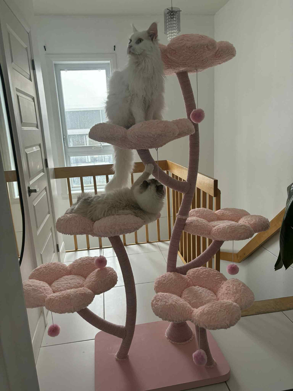 Ma boutique Cat trees Elysian Pink Flower Cat Tree