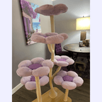 Ma boutique Cat trees Elysian Purple Flower Cat Tree