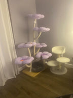 Ma boutique Cat trees Elysian Purple Flower Cat Tree