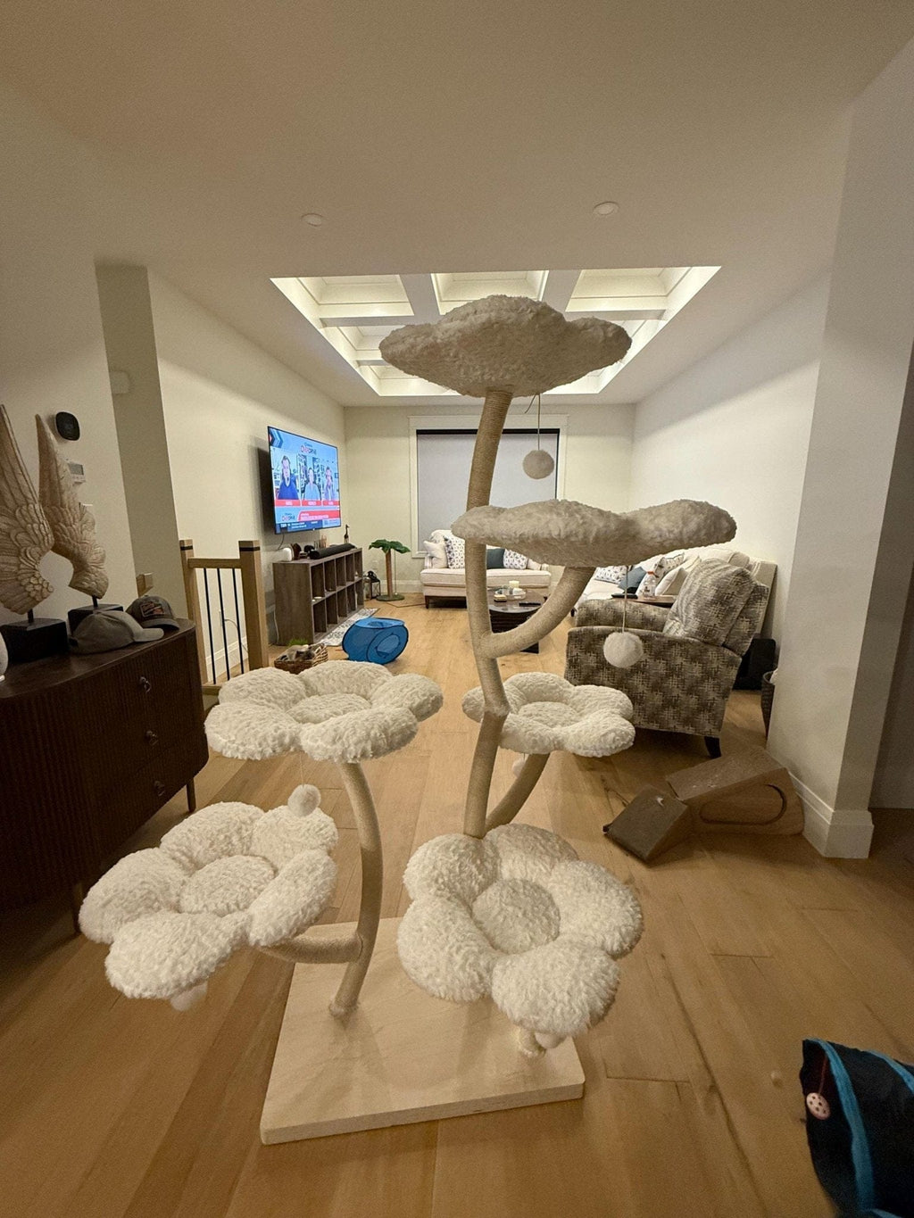 Ma boutique Cat trees Elysian White Flower Cat Tree