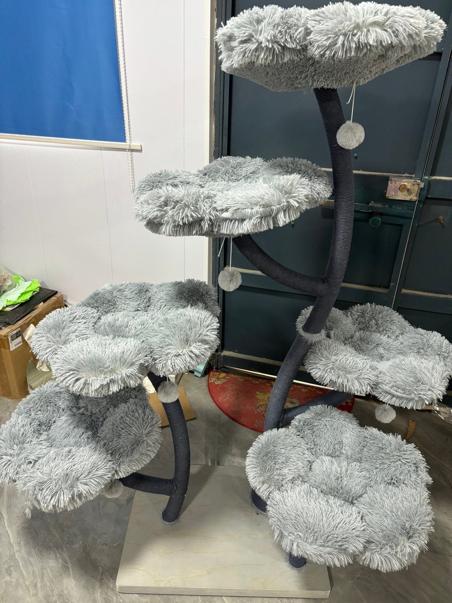 Meowera Cat trees Elysian Grey Flower Cat Tree