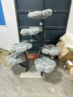 Meowera Cat trees Elysian Grey Flower Cat Tree