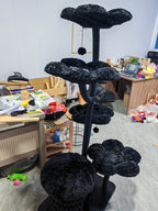 Meowera Cat trees Eve Gothic Black Flower Cat Tree