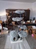Meowera Cat trees Eve Grey Flower Cat Tree