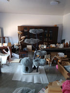 Meowera Cat trees Eve Grey Flower Cat Tree