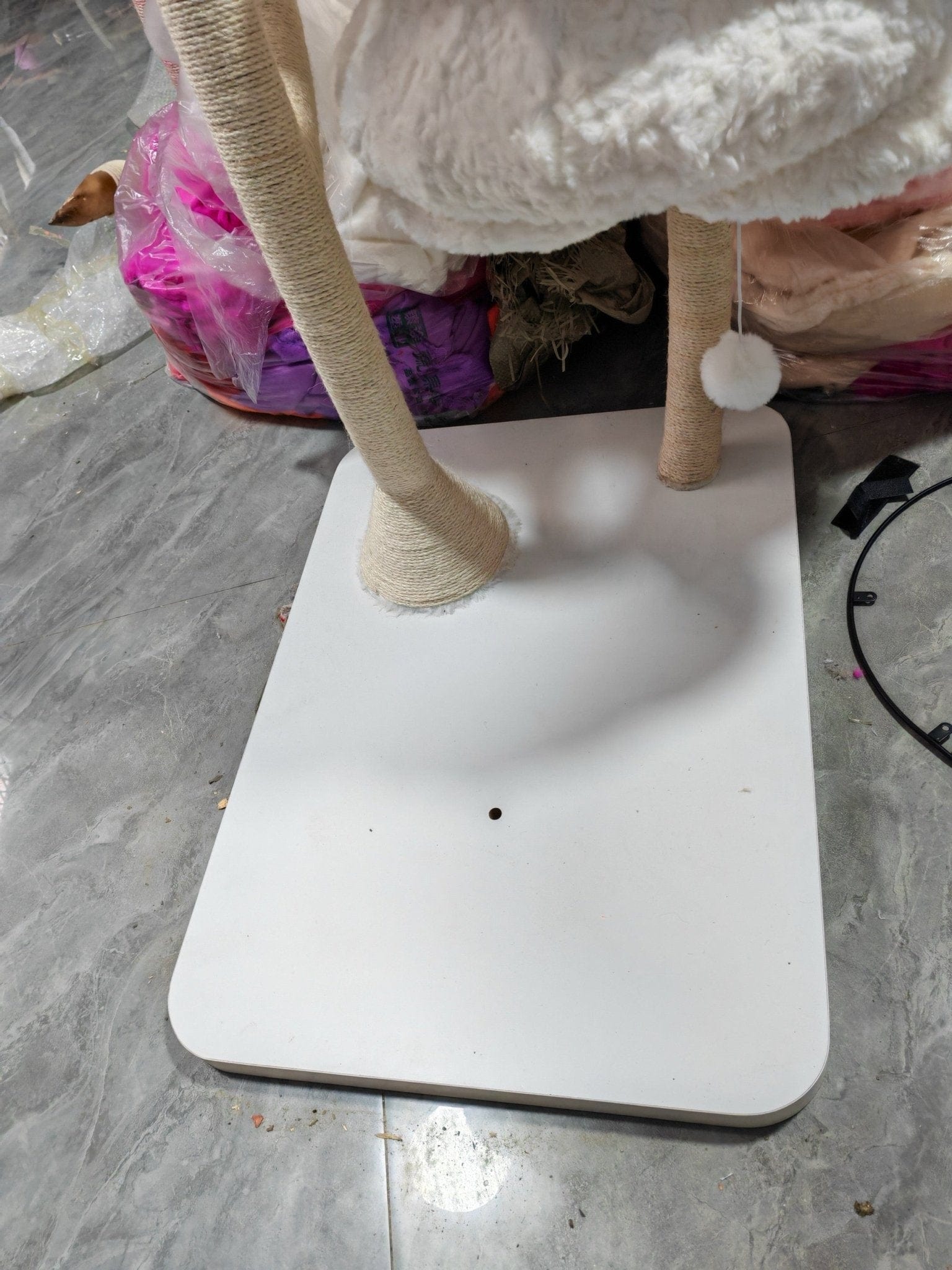 Meowera Cat trees Eve White Flower Cat Tree