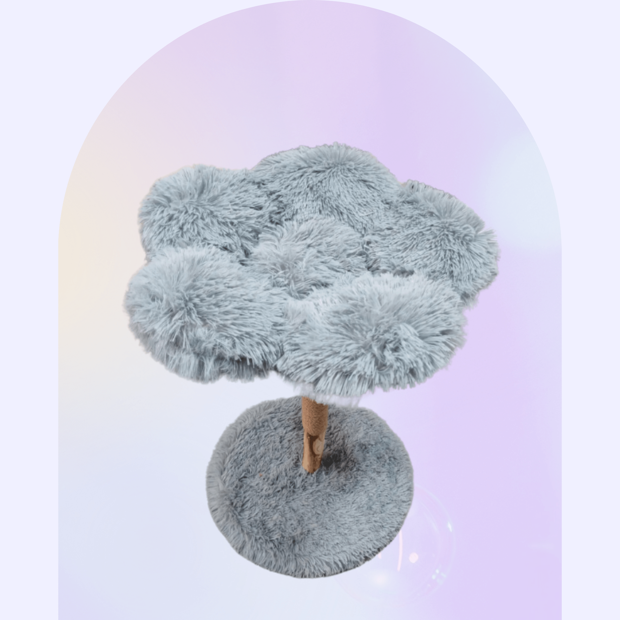 Meowera Cat trees Lilith Grey Flower Cat Tree