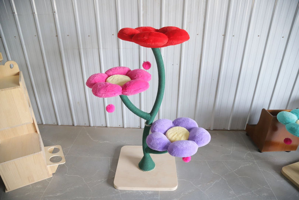 Meowera Cat trees Nebula Rainbow Flower Cat Tree