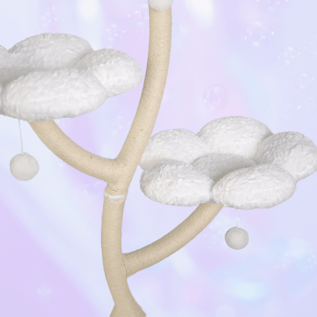 Meowera Cat trees Nebula White Flower Cat Tree