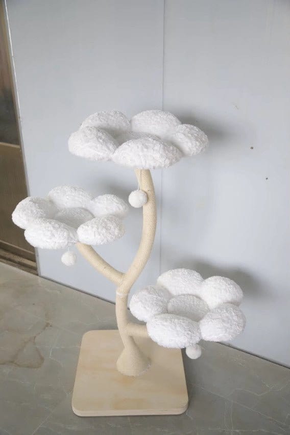 Meowera Cat trees Nebula White Flower Cat Tree
